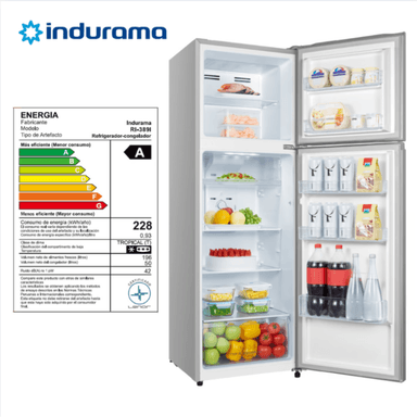 REFRIGERADORA INDURAMA TOP FREEZER CROMA 246LT RI-389I - 4
