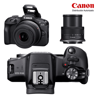 CAMARA CANON EOS R100 + 18-45MM IS STM GRATIS. ESTUCHE + MEM64GB - 3