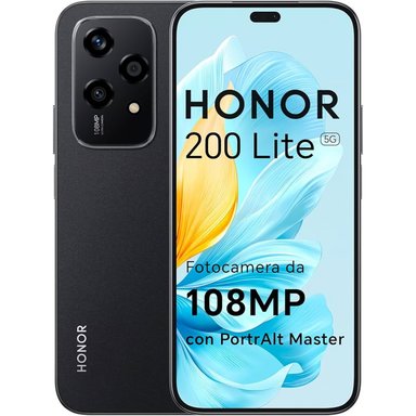 CELULAR HONOR 200 LITE 5G 256GB 8GB - NEGRO