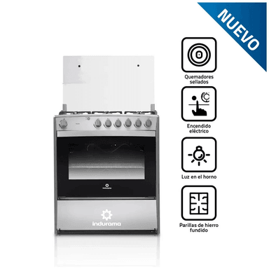 COCINA INDURAMA CATALUÑA QZ – 6 QUEMADORES A GAS CROMA