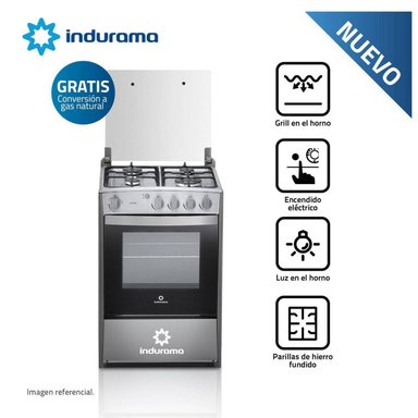 Cocina a Gas Indurama Olvera QZ 4 Hornillas - Croma