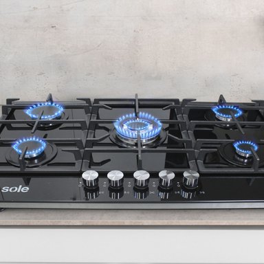ENCIMERA EMPOTRABLE SOLE DE VIDRIO TEMPLADO 86 CM – SOLCO046 - 2