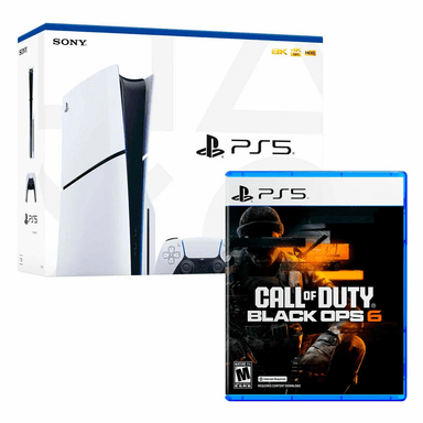 CONSOLA SONY PLAYSTATION 5 SLIM CON LECTOR DE DISCOS + CALL OF DUTY: BLACK OPS 6 - 1