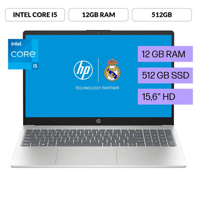 LAPTOP HP 15-FD0061LA INTEL CORE I5 12GB RAM 512GB SSD PANTALLA 15.6” HD