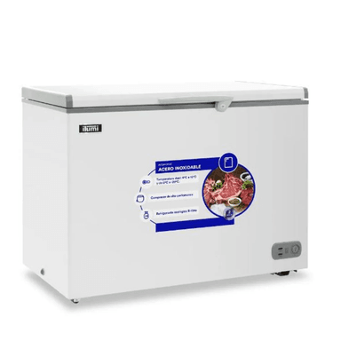 CONGELADOR ILUMI 340L CON TINA DE ACERO INOXIDABLE TFI-3400WH – BLANCO