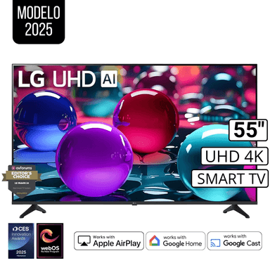 TELEVISOR LG 55” UHD 4K AI THINQ 55UA7300PSB MODELO 2025