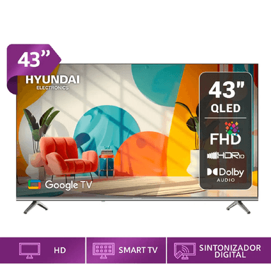 TELEVISOR SMART TV HYUNDAI QLED 43' HYLED4326QG – GOOGLE TV