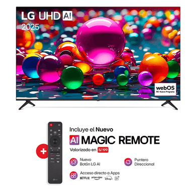 TELEVISOR LG 75' UHD 4K SMART TV THINQ AI 75UA8050PSA (2025) - 1