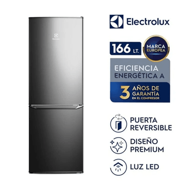 REFRIGERADOR ELECTROLUX ERB162HB FROST BOTTOM FREEZER 166L – NEGRO