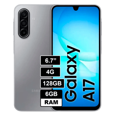 CELULAR SAMSUNG GALAXY A17 6GB + 128GB 6.7' - GRIS
