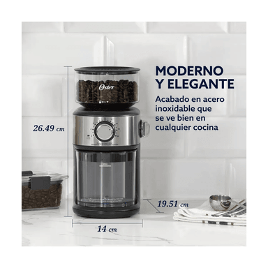 MOLINILLO DE CAFÉ AUTOMÁTICO OSTER® BVSTBMH24 CON 18 NIVELES DE MOLIENDA - 2