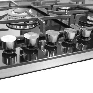 COCINA EMPOTRABLE SOLE 5 HORNILLAS 86CM SOLCO046V2 - NEGRO - 4