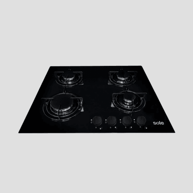 COCINA EMPOTRABLE A GAS SOLE SOLCO049 4 HORNILLAS 60 CM - NEGRO - 3