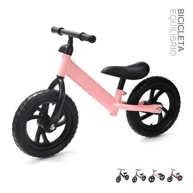 BICICLETA DE EQUILIBRIO ARO 12 PVC - COLOR ROSA