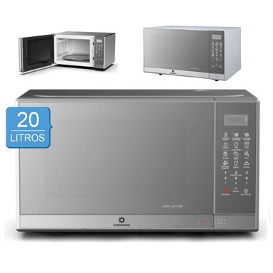 HORNO MICROONDAS INDURAMA MWI-20TCRP DE 20L - SILVER