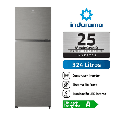 REFRIGERADORA INDURAMA RI-439I TOP MOUNT 324L NO FROST - CROMA