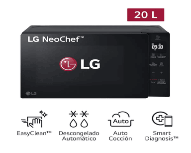 HORNO MICROONDAS LG 20L MS2032GAS – NEGRO