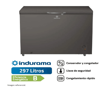 CONGELADORA INDURAMA CI-320DG 297L DEFROST – PLOMO