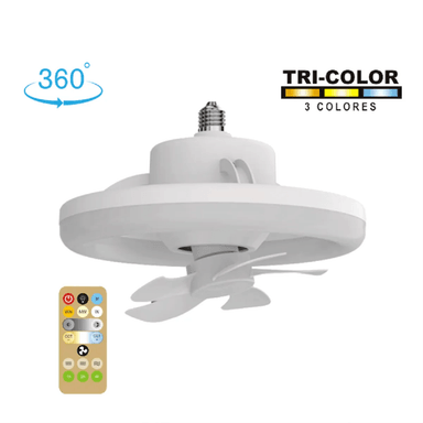 VENTILADOR MULTIFUNCIONAL CON LUZ LED 48W OPALUX OP-LF48W-CCT