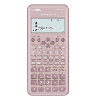 CALCULADORA CIENTÍFICA CASIO ESTÁNDAR FX-570ES PLUS-2PK - ROSADO - 1