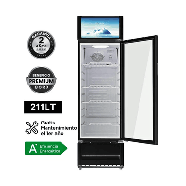 VITRINA EXHIBIDORA VERTICAL BORD 211 L EX211-M