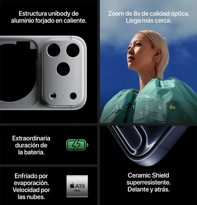 CELULAR APPLE IPHONE 17 PRO MAX 256GB ESIM - SILVER - 5