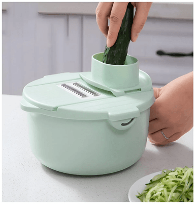 RALLADOR CORTADOR R91 MULTIUSOS GIRATORIO 9 EN 1 - VERDE - 4