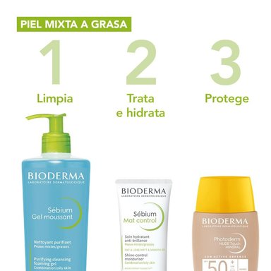 TRATAMIENTO FACIAL BIODERMA SEBIUM MAT CONTROL BRILLO 30 ML - 3