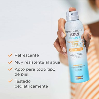 FOTOPROTECTOR CORPORAL ISDIN PEDIATRICS TRANSPARENT SPRAY WET SKIN 50+ - 3