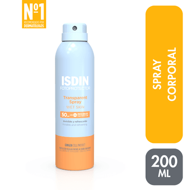 TRATAMIENTO ISDIN FOTOPROTECTOR TRANSPARENT SPRAY WET SKIN SPF 50+ - 1