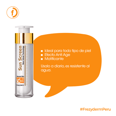 TRATAMIENTO FACIAL FREZYDERM SUN SCREEN VELVET FACE CREAM SPF 50+ 50 ML - 2