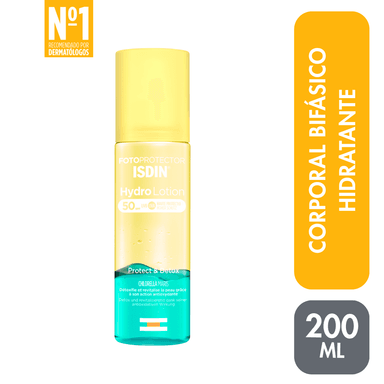 TRATAMIENTO ISDIN NEW FOTOPROTECTOR HYDROLOTION 50+ 200 ML