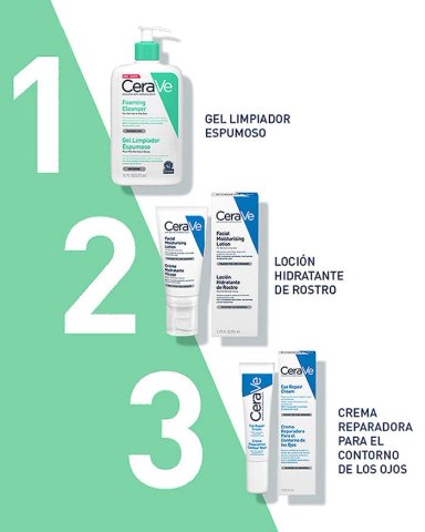 TRATAMIENTO FACIAL CERAVE GEL LIMPIADOR ESPUMOSO 473 ML - 7