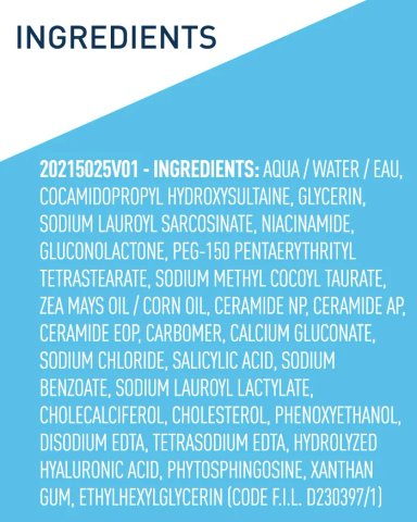 TRATAMIENTO FACIAL CERAVE GEL LIMPIADOR ANTI-RUGOSIDADES 236 ML - 10