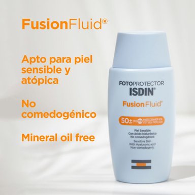 SET TRATAMIENTO FACIAL ISDIN DUO FOTOPROTECTOR FUSION FLUID SPF 50 - 2