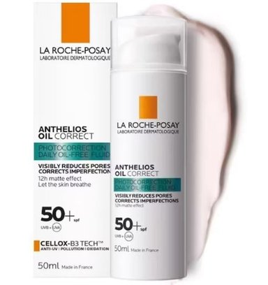 BLOQUEADOR FACIAL LA ROCHE POSAY ANTHELIOS UVD OIL CORRECT SPF 50+ 50 ML - 2