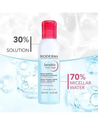 DESMAQUILLANTE FACIAL BIODERMA BIFASICO SENSIBIO H2O EYE 125 ML - 3