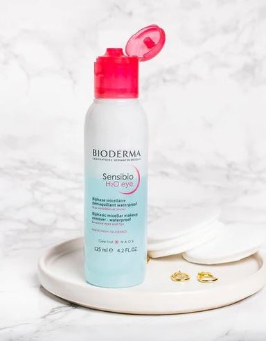 DESMAQUILLANTE FACIAL BIODERMA BIFASICO SENSIBIO H2O EYE 125 ML - 4