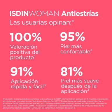 WOMAN ISDIN ANTIESTRÍAS 250 ML - CREMA CORPORAL QUE AYUDA A PREVENIR Y ATENUAR LAS ESTRÍAS - 4