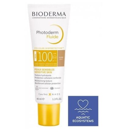 BLOQUEADOR FACIAL BIODERMA PHOTODERM MAX FLUIDE CLAIRE SPF100+ 40 ML - 1