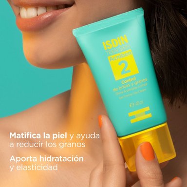 CREMA FACIAL ISDIN TEEN SKIN ACNIBEN CONTROL BRILLOS GRANOS 40 ML - 3