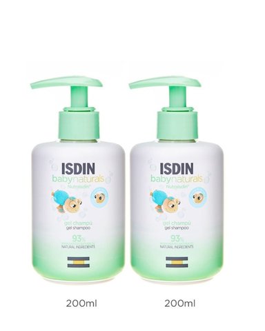 PACK 2 SHAMPOO CABELLO ISDIN BABY NATURALS GEL 200 ML - 1