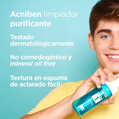 PACK 2 TRATAMIENTO LIMPIEZA FACIAL ISDIN DUO ACNIBEN LIMPIADOR PURIFICANTE PIEL GRASA 150 ML - 4