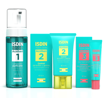 SET TRATAMIENTO FACIAL ISDIN ACNE COMPLETO 150 ML - 1