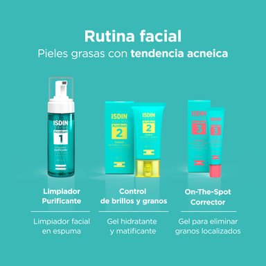 SET TRATAMIENTO FACIAL ISDIN ACNE COMPLETO 150 ML - 2