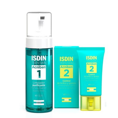 PACK 2 TRATAMIENTO FACIAL ISDIN RUTINA ANTIACNE - 1