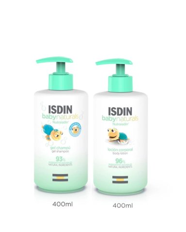SET TRATAMIENTO FACIAL ISDIN DUO BABY NATURALS BODY LOTION + SHAMPOO 400 ML - 1