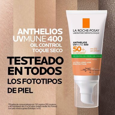 TRATAMIENTO FACIAL LA ROCHE POSAY ANTHELIOS XL GEL CREMA TOQUE SECO C/COLOR SPF 50+ 50 ML - 2