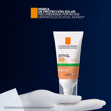 TRATAMIENTO FACIAL LA ROCHE POSAY ANTHELIOS XL GEL CREMA TOQUE SECO C/COLOR SPF 50+ 50 ML - 10