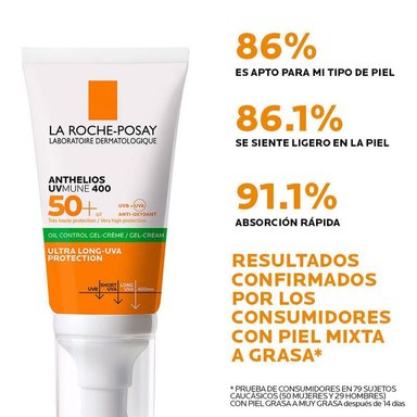 TRATAMIENTO FACIAL LA ROCHE POSAY ANTHELIOS XL GEL CREME TOQUE SECO SPF 50+ 50 ML - 3